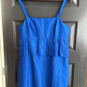 J.Crew Dress Large- Royal Blue Garden Party